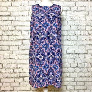 Tabitha Webb | Pink/Blue Medallion Shift Dress Size6